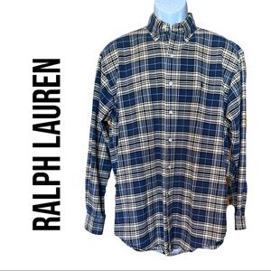 Ralph Lauren Blake long sleeve flannel button down shirt
